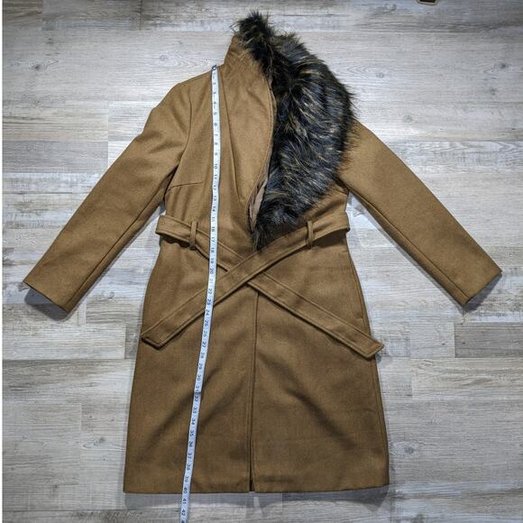 nwot Brave soul faux fur long coat. - Picture 3 of 13